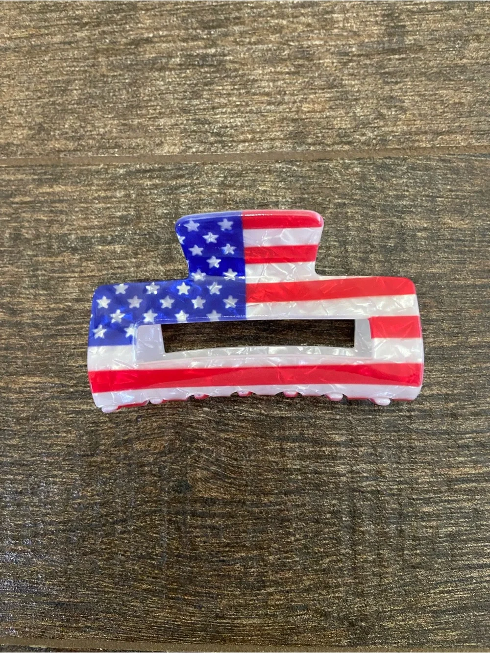 American Flag Hair Clip - Red, White & Blue
